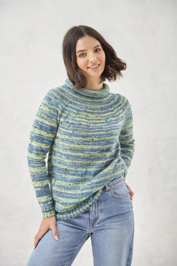 King Cole 5996 Sweaters in Homespun Prism DK Leaflet