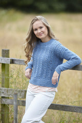 King Cole 6099 Sweater and Cardigan in Homespun DK Leaflet