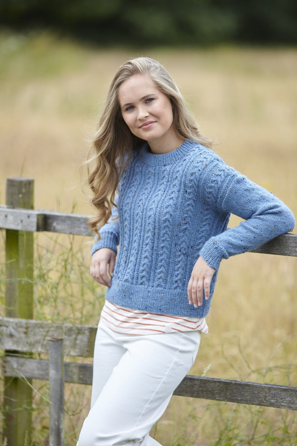 King Cole 6099 Sweater and Cardigan in Homespun DK Leaflet
