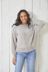 King Cole 6160 Sweater and Cardigan in Simply Denim DK Pattern