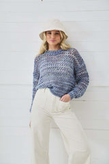 King Cole 6175 Sweater and Tank in Homespun Prism DK leaflet
