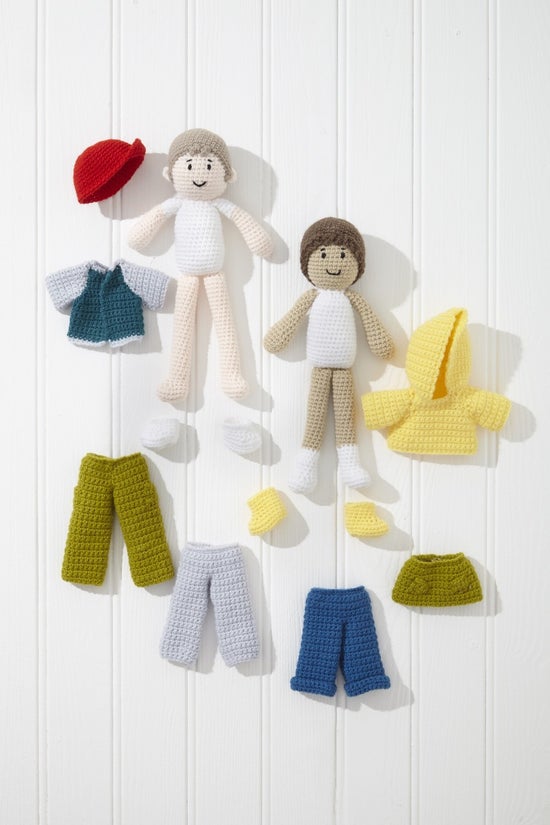 King Cole 9190 Crocheted Dolls in Big Value DK 50g leaflet