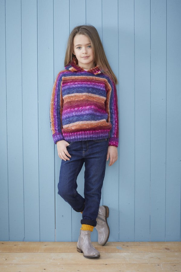 King Cole 5645 Sweater and Hoodie in Bramble DK Leaflet