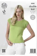 King Cole 4344 Tops in Cottonsoft DK Leaflet