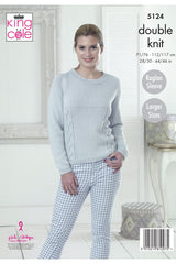 King Cole 5124 Cardigan & Sweater in Cottonsoft DK Leaflet