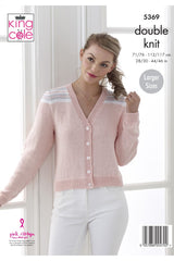 King Cole 5369 Cardigan and Waistcoat in Cottonsoft DK Leaflet