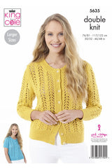 King Cole 5635 Sweater and Cardigans in Cottonsoft DK Leaflet
