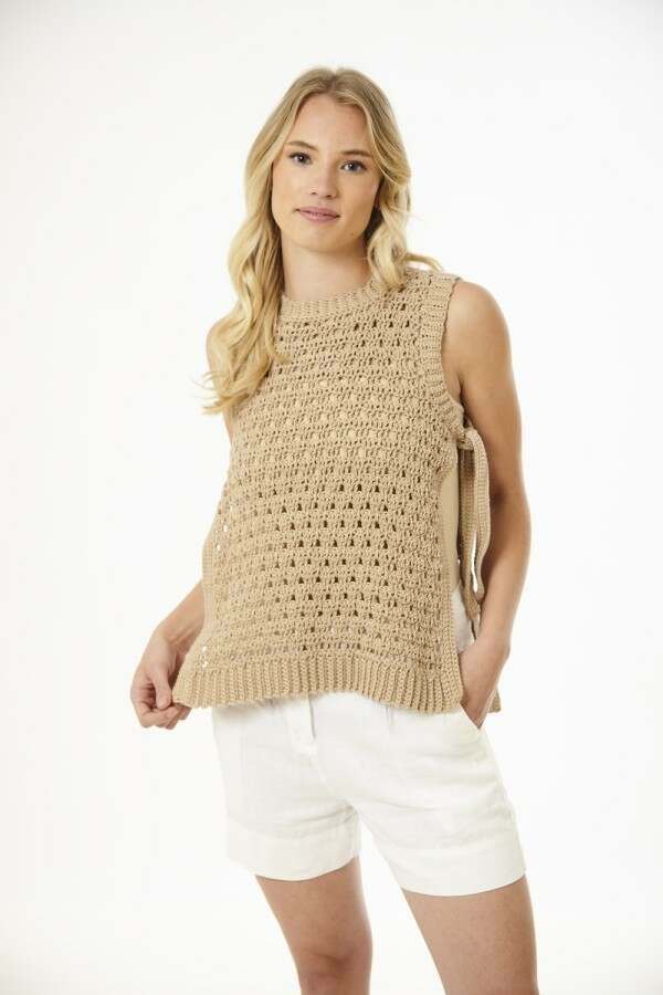 King Cole 6399 Crochet Tank Tops in Cottonsoft DK Leaflet