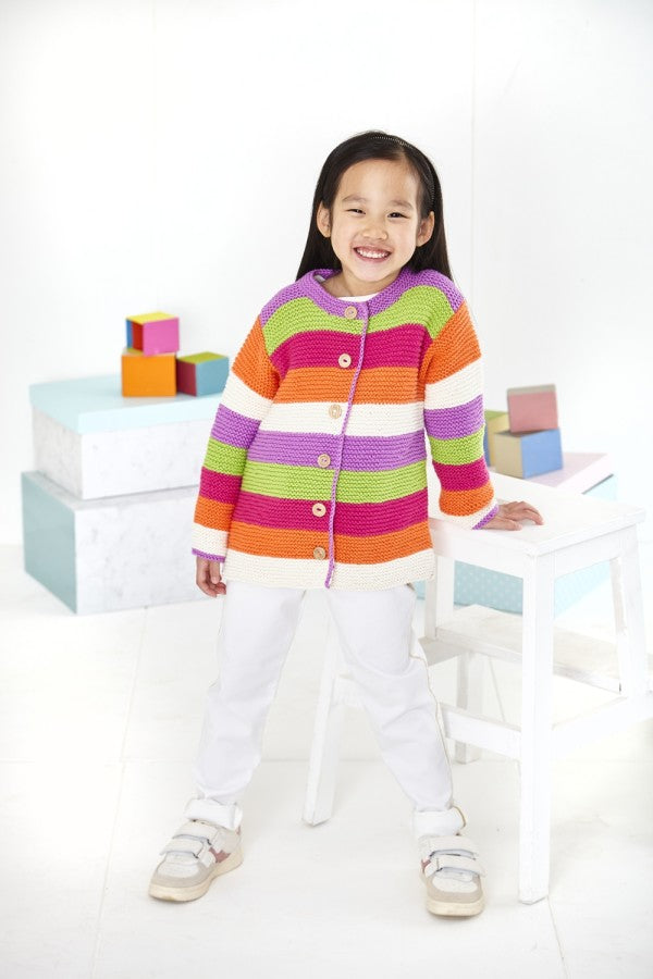 King Cole 5917 Sweater, Hat and Cardigan in Cottonsoft DK Leaflet