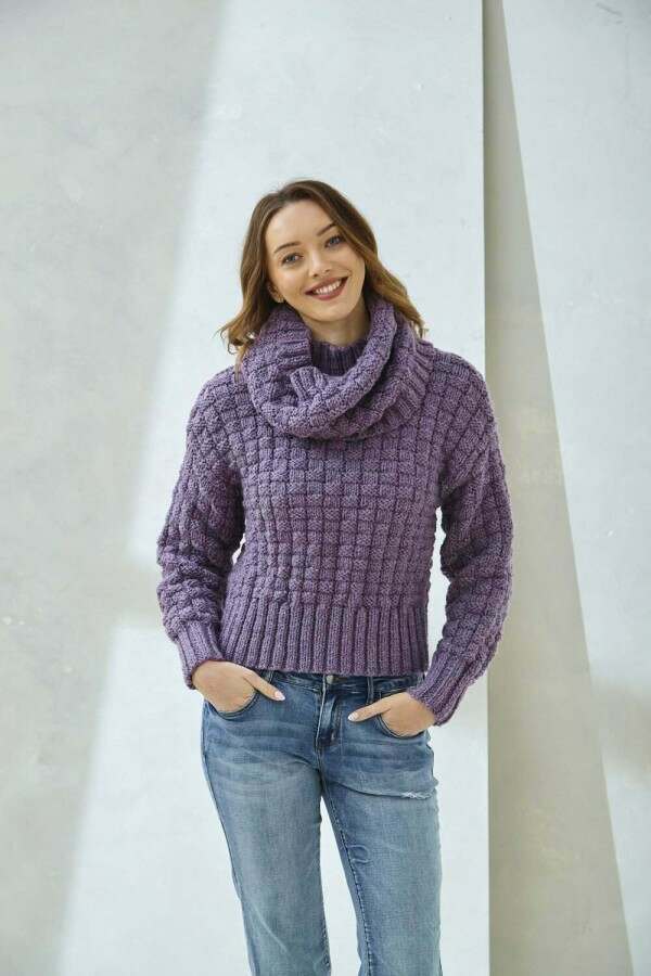 King Cole 6503 Cardigan, Scarf, Sweater and Cowl in Dalesway Chunky Leaflet