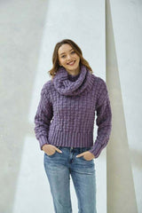 King Cole 6503 Cardigan, Scarf, Sweater and Cowl in Dalesway Chunky Leaflet