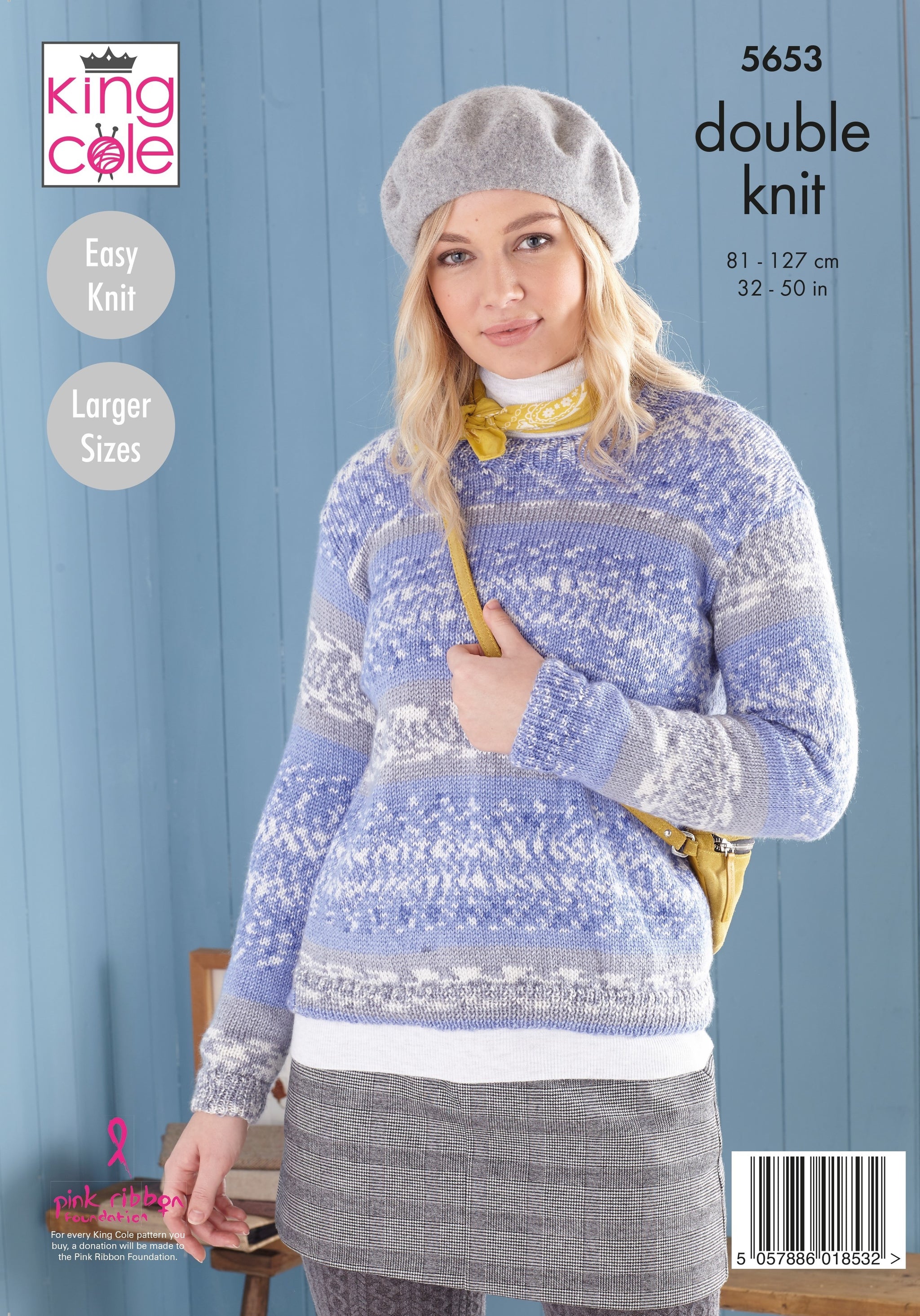 King Cole 5653 Sweater and Tunic in Fjord DK Leaflet