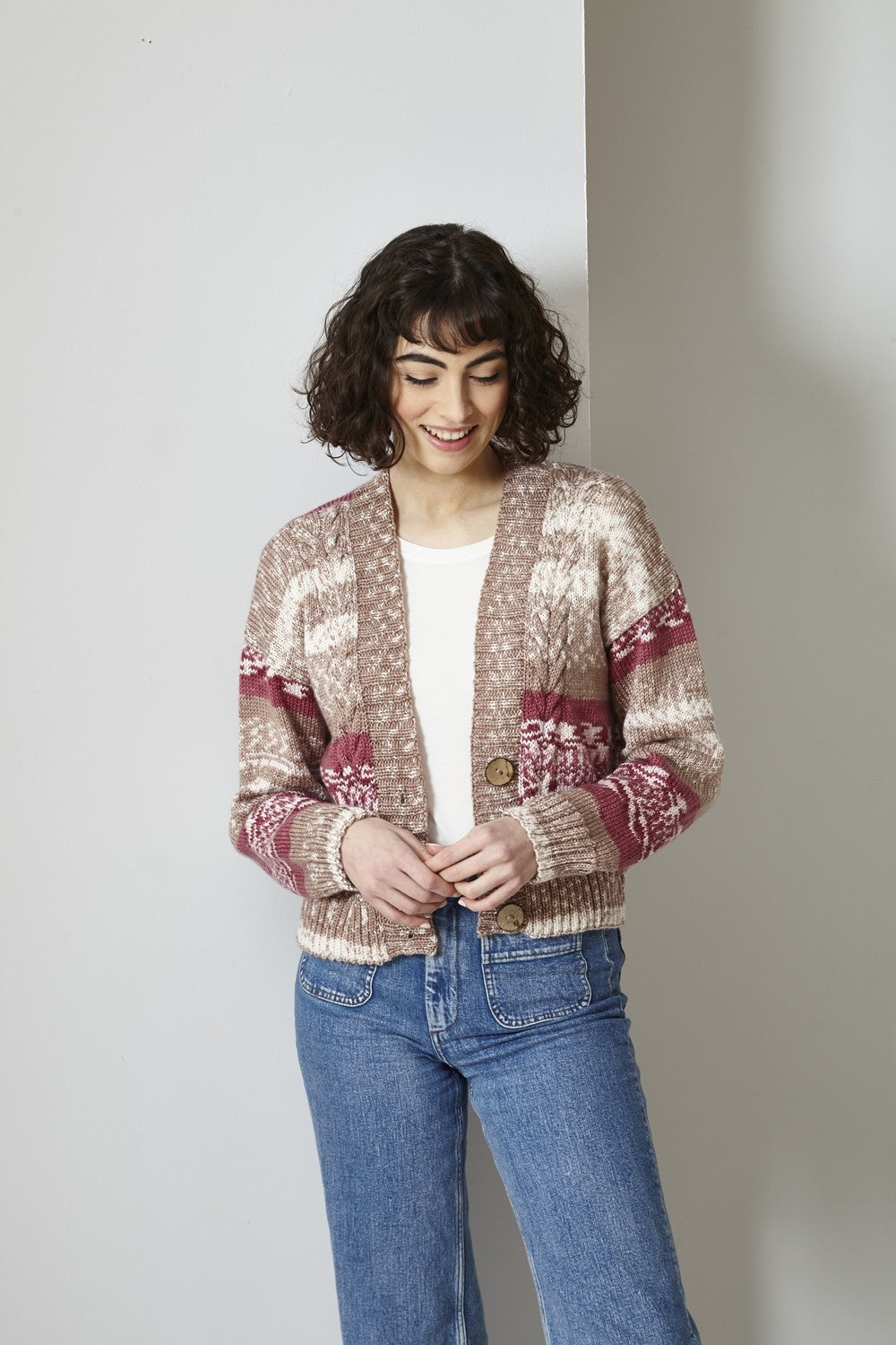 King Cole 5899 Cardigan, Sweater, Scarf and Hat in Fjord DK Leaflet