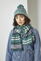 King Cole 5899 Cardigan, Sweater, Scarf and Hat in Fjord DK Leaflet