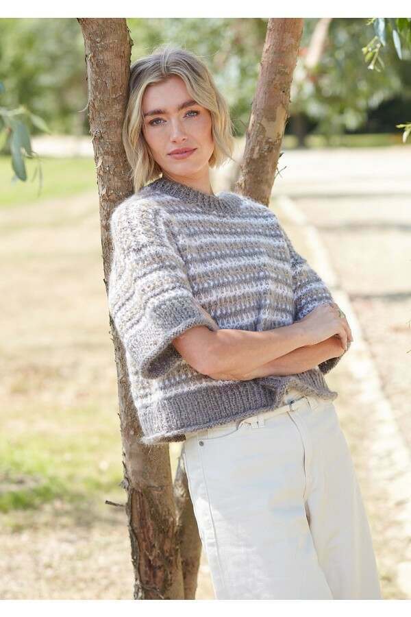 King Cole 6593 Cardigan and Sweater in Flair Solo Chunky Leaflet