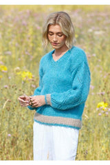 King Cole 6597 Sweater and Cardigan in Flair Solo Chunky Leaflet