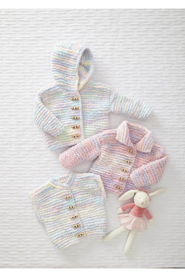 King Cole 6236 Jacket, Cardigan and Waistcoat in Fruitilicious Leaflet
