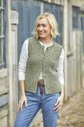 King Cole 6421 Waistcoats in Homespun Aran Leaflet