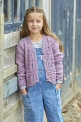 King Cole 6424 Cardigans in Homespun Aran Leaflet