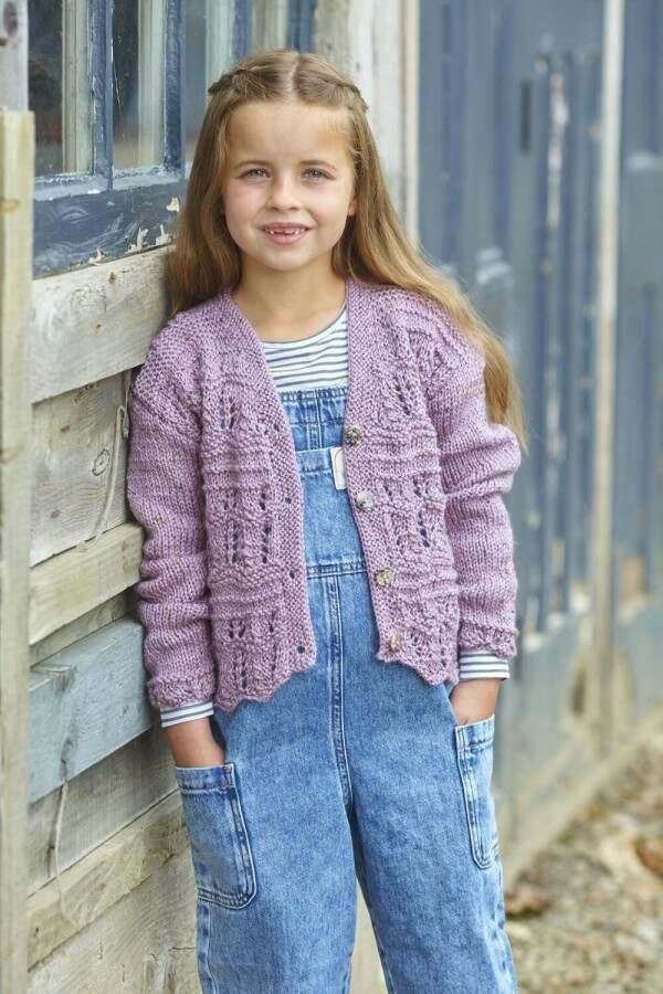 King Cole 6424 Cardigans in Homespun Aran Leaflet