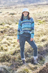 King Cole 5903 Ladies Roll and Round Neck Sweaters in Nordic Chunky Leaflet