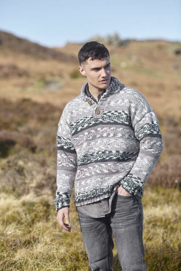 King Cole 5910 Mens Sweaters in Nordic Chunky Leaflet