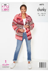 King Cole 6073 Cardigan and Poncho in Nordic Chunky Leaflet