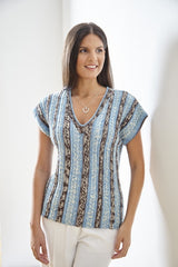 King Cole 6041 Pullover and Top in Norse 4 Ply Leaflet