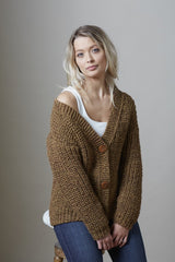 King Cole 5676 Cardigan and Sweater in Big Value Poplar Chunky Leaflet
