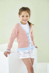 King Cole 5937 Easy Knit Sweater and Cardigan in Pricewise DK Leaflet