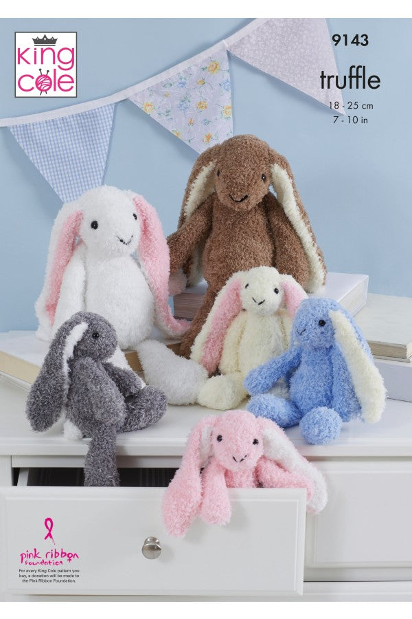 King Cole 9143 Rabbits in Truffle DK Leaflet