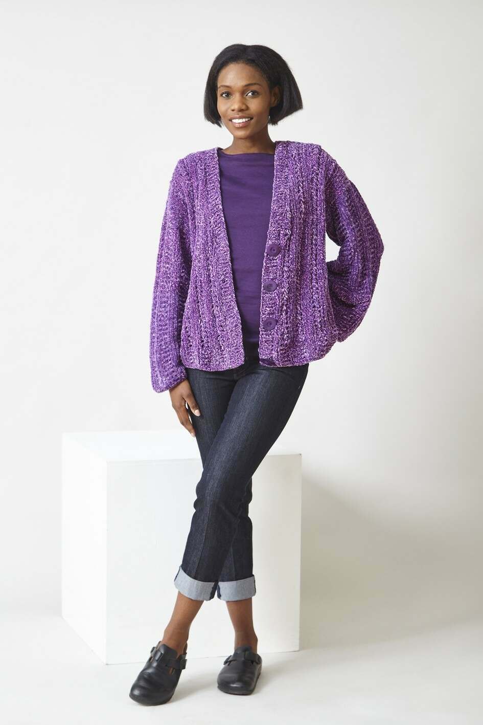 King Cole 6314 Sweater and Cardigan in Yummy Tweed Leaflet