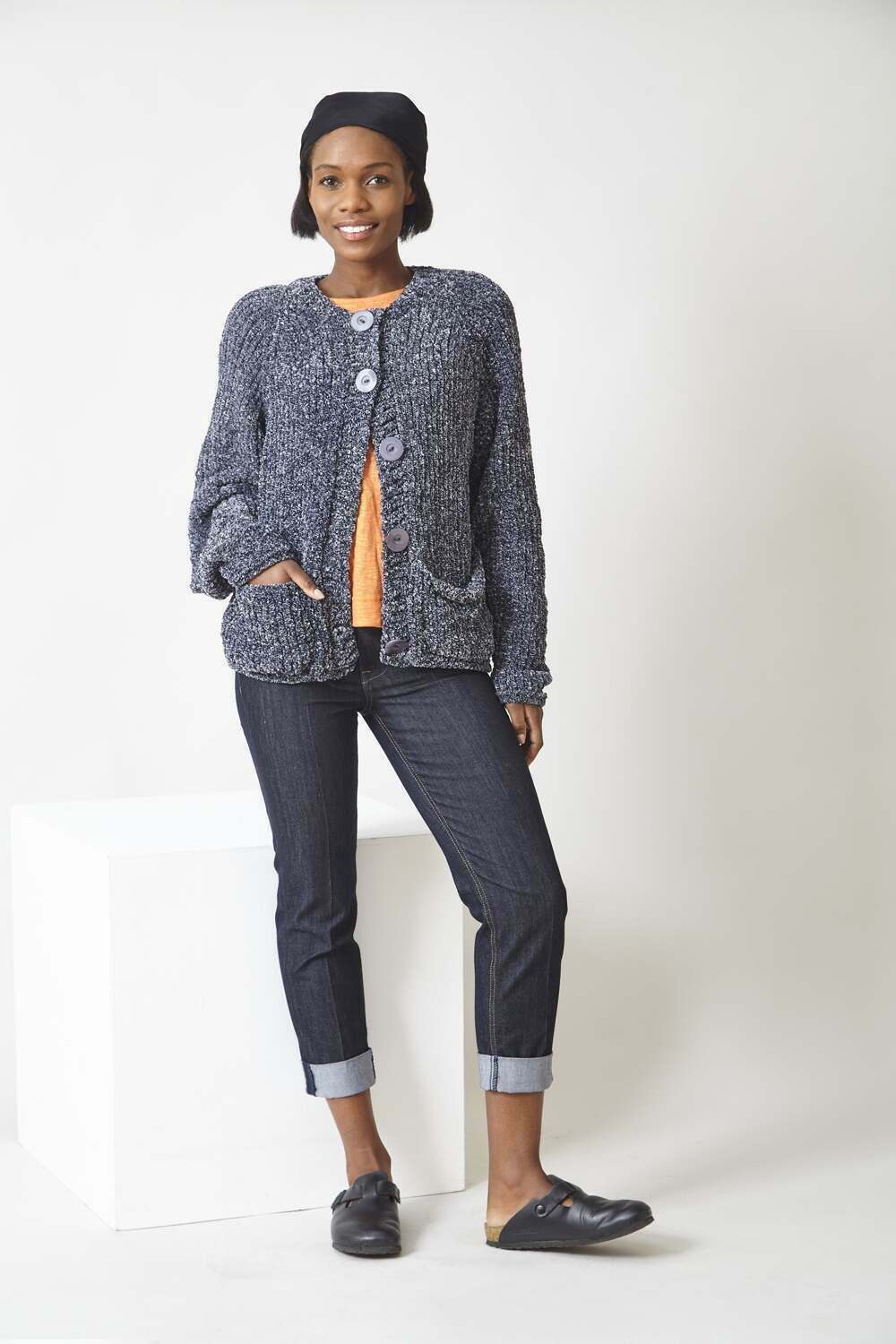King Cole 6316 Sweater and Cardigan in Yummy Tweed leaflet