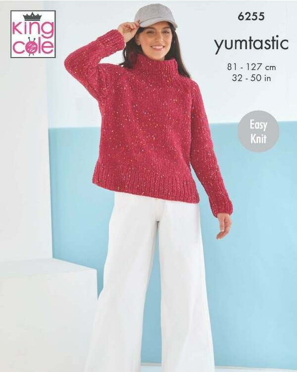 King Cole 6255 Sweaters in Yumtastic leaflet