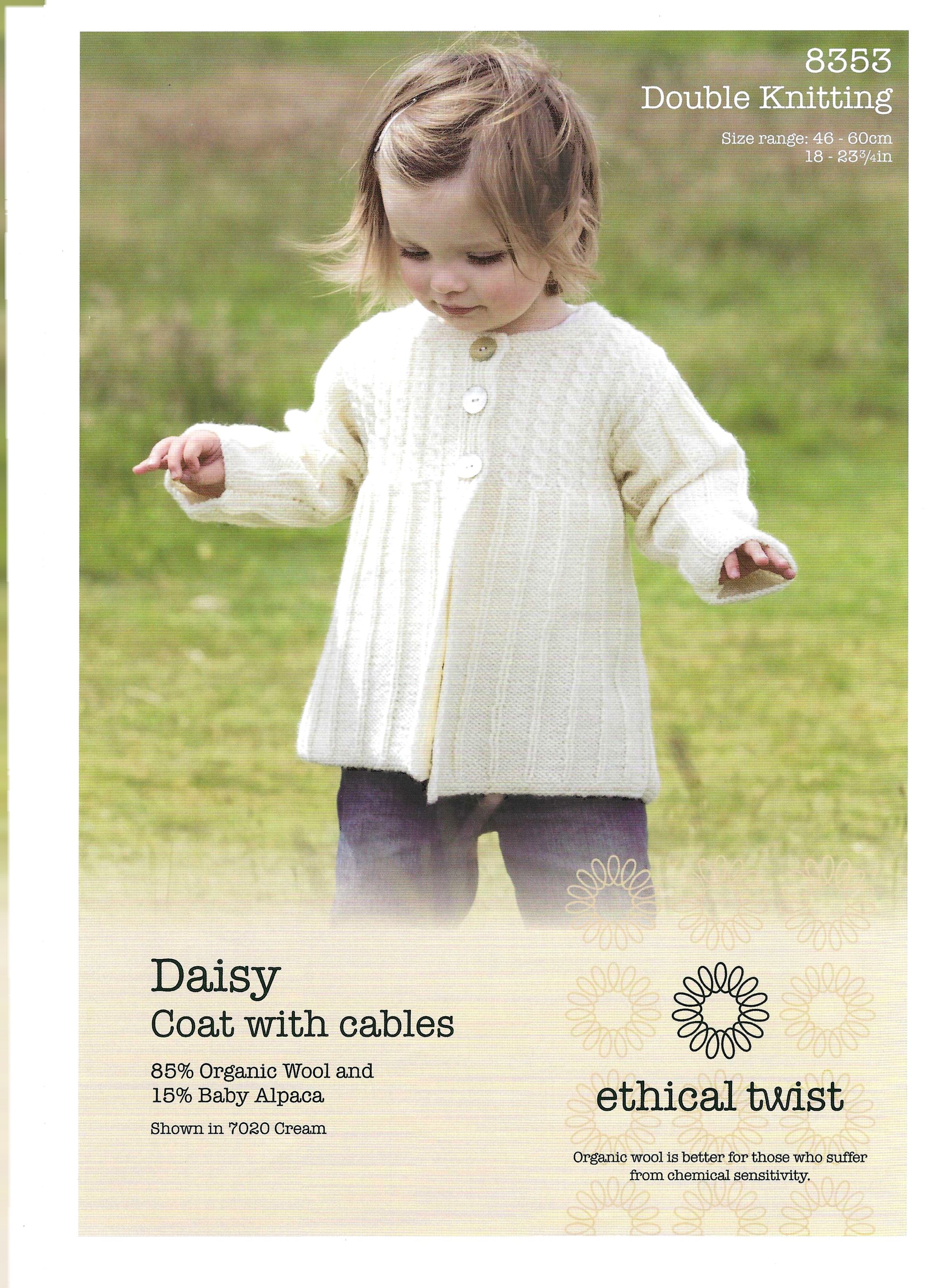 Children Knitting Coat With Cables (downloadable PDF)