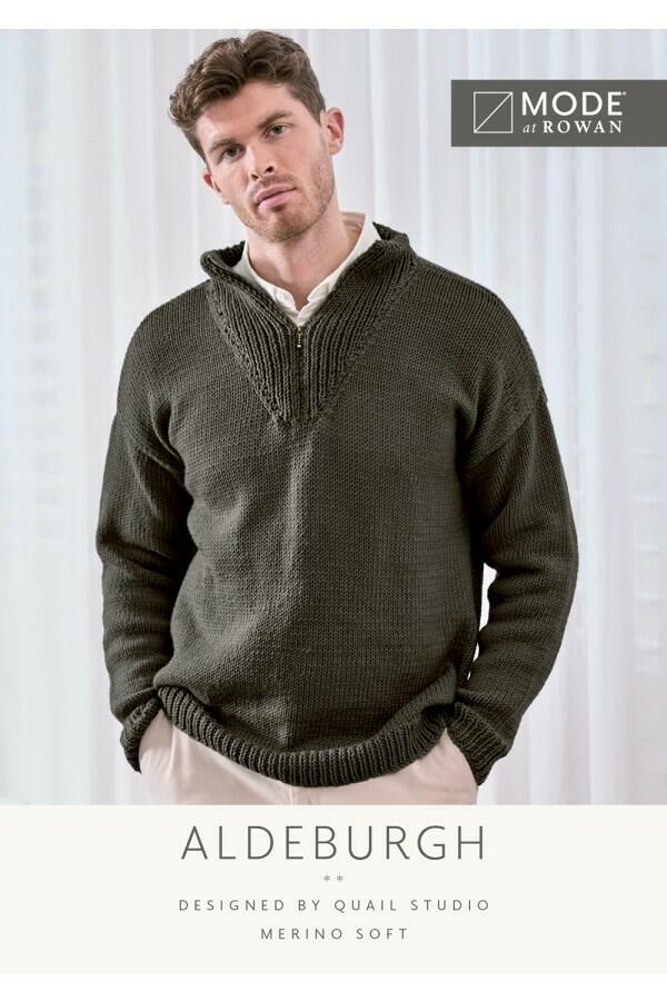 MODE at Rowan - Aldeburgh - Pullover by Quail Studio in Merino Soft Leaflet