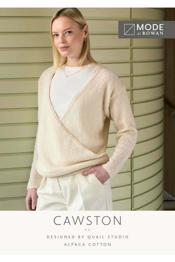 MODE at Rowan - Cawston - Cardigan by Quail Studio in Alpaca Cotton Leaflet