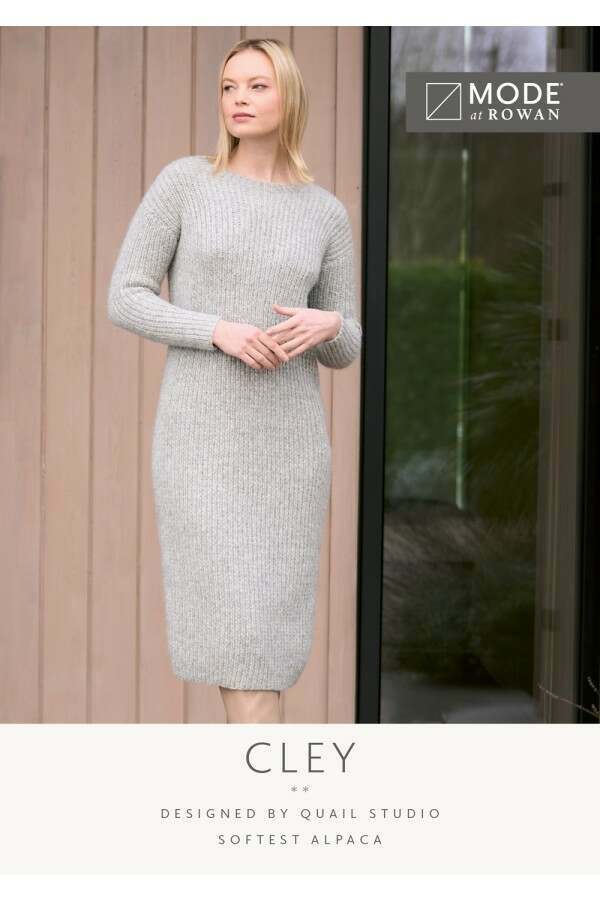 MODE at Rowan - Cley - Dress by Quail Studio in Softest Alpaca Leaflet