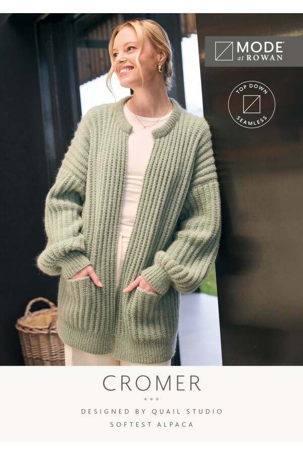 MODE at Rowan - Cromer - Coatigan by Quail Studio in Softest Alpaca Leaflet