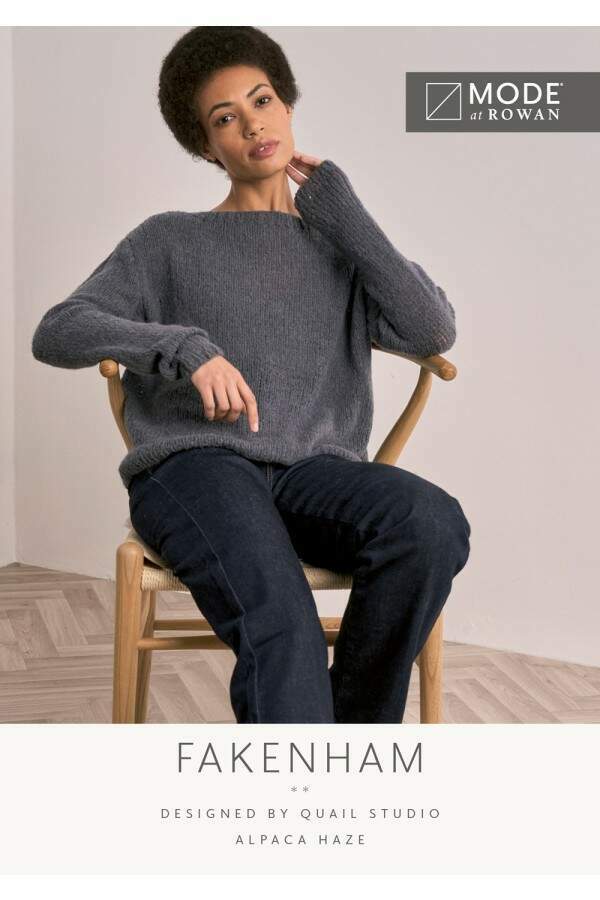 MODE at Rowan - Fakenham - Sweater by Quail Studio in Alpaca Haze Leaflet