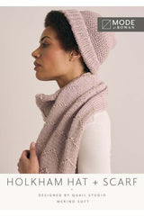 MODE at Rowan - Holkham - Hat and Scarf by Quail Studio in Merino Soft Leaflet