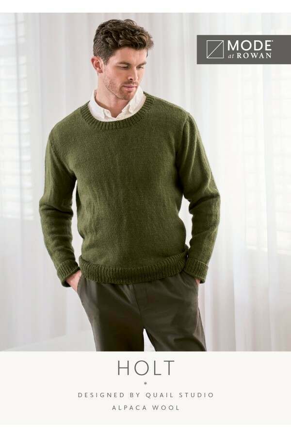 MODE at Rowan - Holt - Sweater by Quail Studio in Alpaca Wool Leaflet