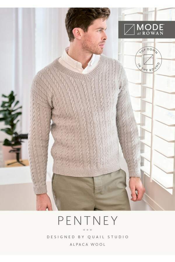 MODE at Rowan - Pentney - Sweater by Quail Studio in Alpaca Wool Leaflet