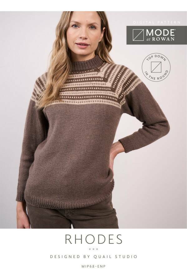 MODE at Rowan Rhodes Jumper by Quail Studio in Alpaca Wool Leaflet