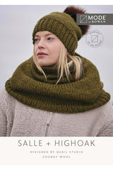 MODE at Rowan - Salle and Highoak - Snood and Hat by Quail Studio in Chunky Wool Leaflet