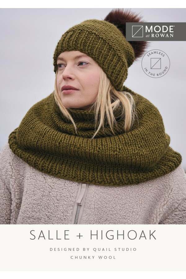 MODE at Rowan - Salle and Highoak - Snood and Hat by Quail Studio in Chunky Wool Leaflet