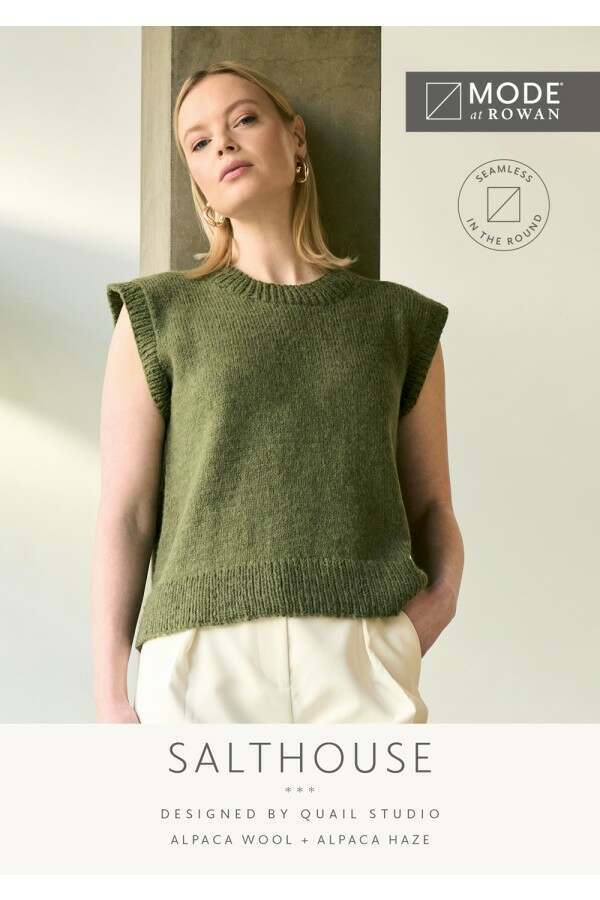 MODE at Rowan - Salthouse - Top by Quail Studio in Alpaca Haze and Alpaca Wool Leaflet