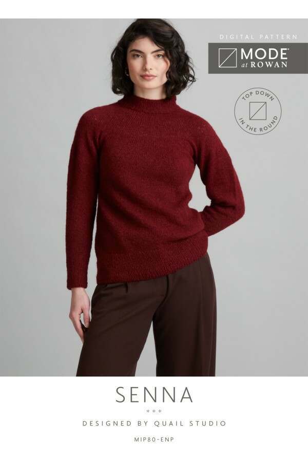 MODE at Rowan Senna Jumper by Quail Studio in Alpaca Cotton Leaflet