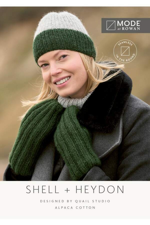 MODE at Rowan - Shell and Heydon - Mittens and Hat by Quail Studio in Alpaca Cotton Leaflet