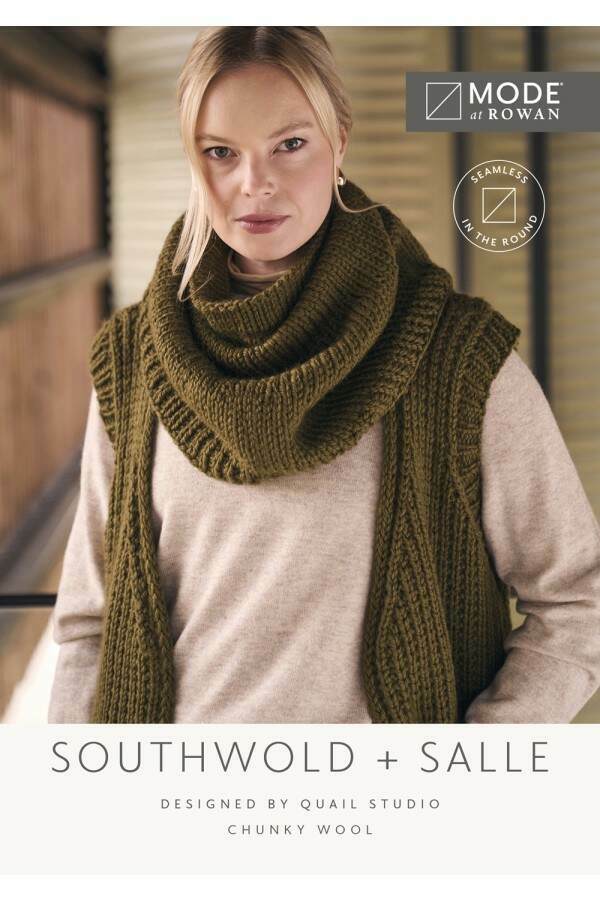 MODE at Rowan - Southwold and Salle - Sleeveless Coat and Snood by Quail Studio in Chunky Wool Leaflet